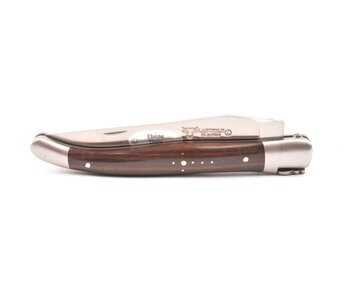 Laguiole en Aubrac 12cm ebben macassar - platines guillochées - mat
