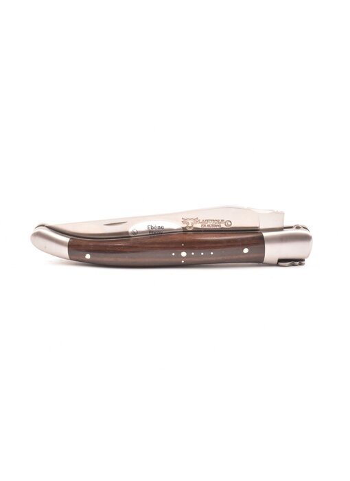Laguiole en Aubrac 12cm ebben macassar - platines guillochées - mat