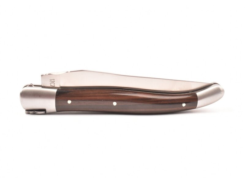 Laguiole en Aubrac 12cm ebben macassar - platines guillochées - mat