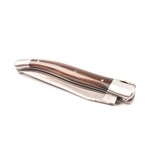 Laguiole en Aubrac 12cm ebben macassar - platines guillochées - mat