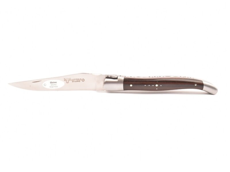 Laguiole en Aubrac 12cm ebben macassar - platines guillochées - mat