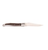 Laguiole en Aubrac 12cm ebben macassar - platines guillochées - mat