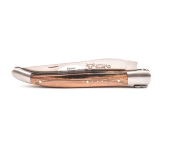 Laguiole en Aubrac 12cm ebben royal - platines guillochées - mat