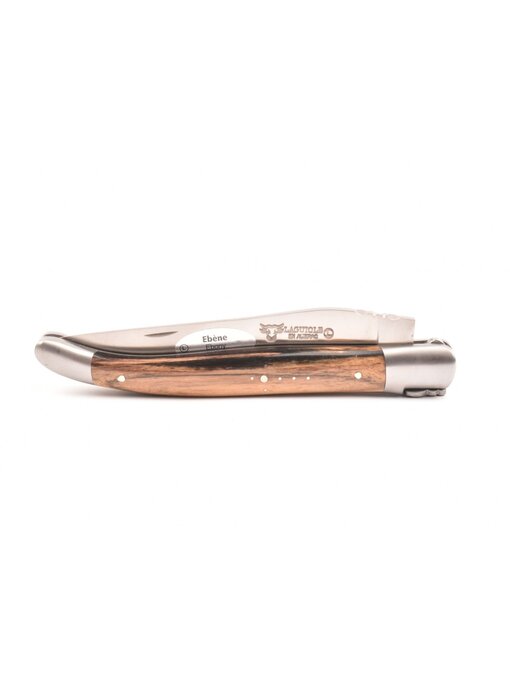 Laguiole en Aubrac 12cm ebben royal - platines guillochées - mat