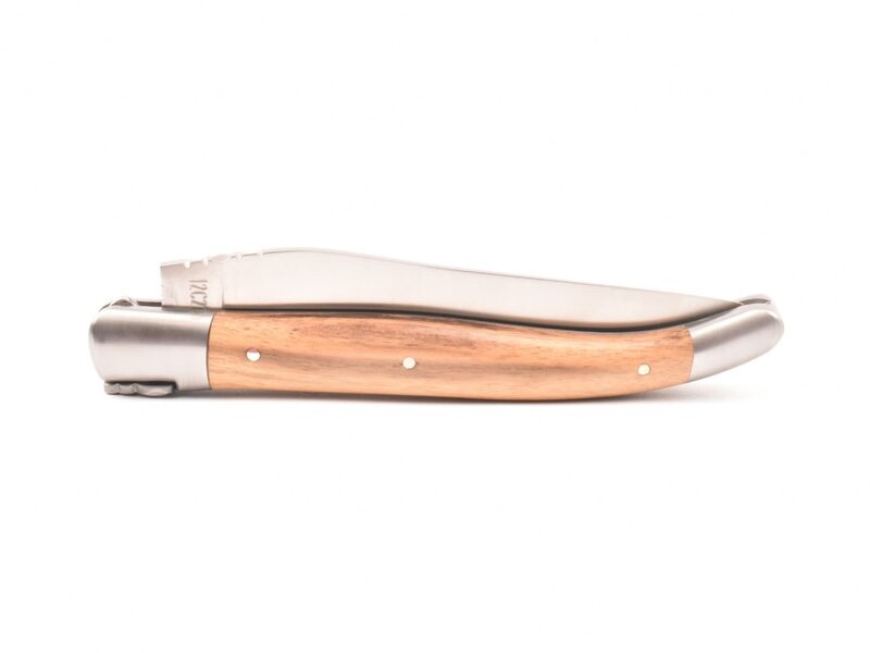Laguiole en Aubrac 12cm ebben royal - platines guillochées - mat