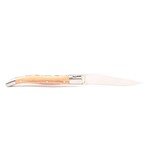 Laguiole en Aubrac 12cm ebben royal - platines guillochées - mat