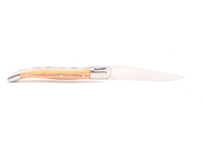Laguiole en Aubrac 12cm ebben royal - platines guillochées - mat