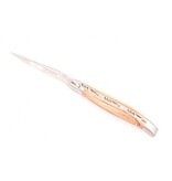 Laguiole en Aubrac 12cm ebben royal - platines guillochées - mat