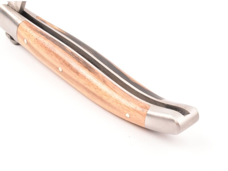 Laguiole en Aubrac 12cm ebben royal - platines guillochées - mat