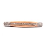 Laguiole en Aubrac 12cm ebben royal - platines guillochées - mat