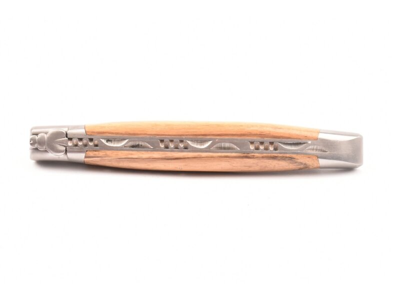 Laguiole en Aubrac 12cm ebben royal - platines guillochées - mat