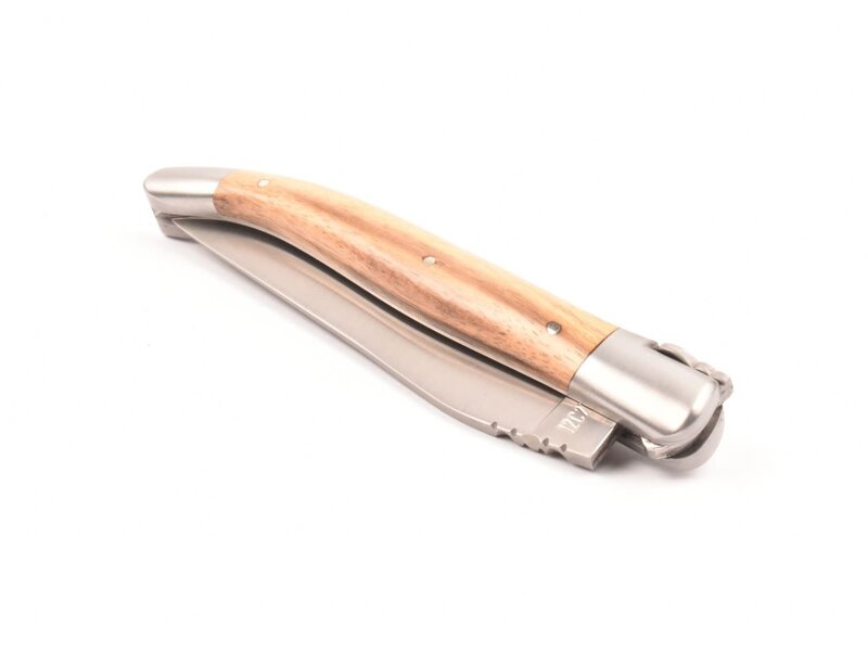 Laguiole en Aubrac 12cm ebben royal - platines guillochées - mat