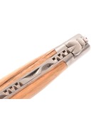 Laguiole en Aubrac 12cm ebben royal - platines guillochées - mat
