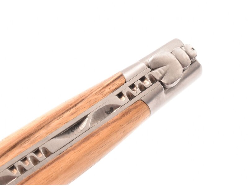 Laguiole en Aubrac 12cm ebben royal - platines guillochées - mat