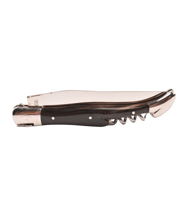 Laguiole en Aubrac 12cm buffelhoorn met kurkentrekker