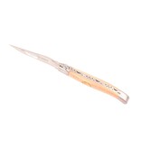 Laguiole en Aubrac 12cm olijfhout en buxus Antwerps handje - marqueterie