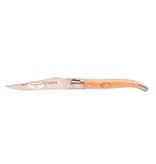 Laguiole en Aubrac 12cm olijfhout en buxus Antwerps handje - marqueterie