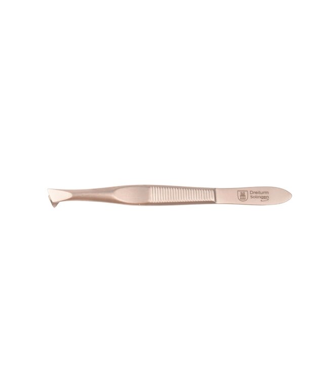 Dreiturm 7-delig nageletui (hardcase) met nageltang en 2 scharen - rood hertenleer