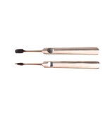 Dreiturm 7-delig nageletui met nageltang en 2 scharen - rood leder (hardcase)