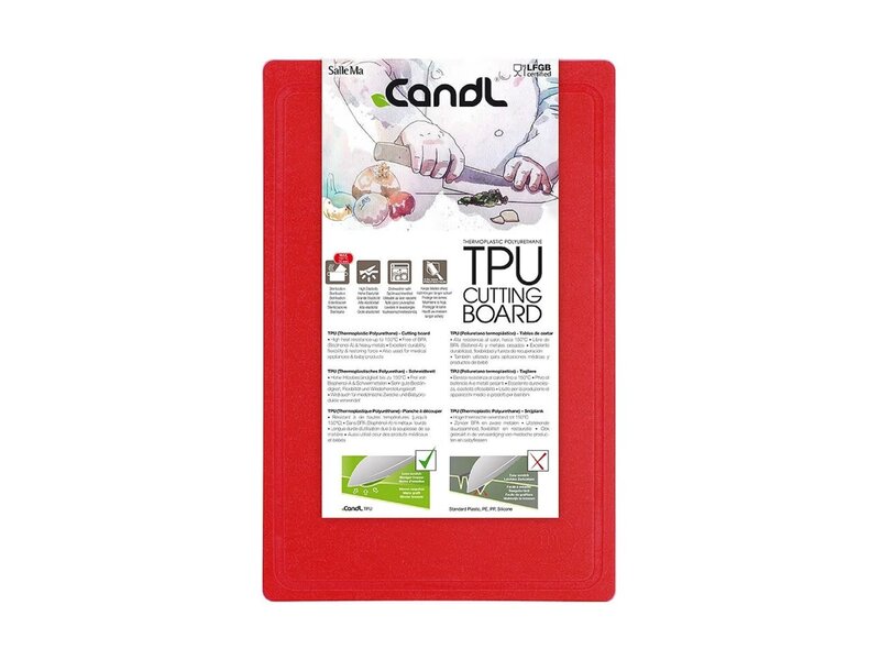 Candl snijmat  38x25x0,4cm - rood