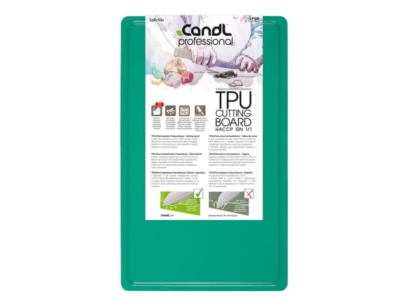 Candl Profi flexibele snijplank 53x32,5x0,4cm - groen