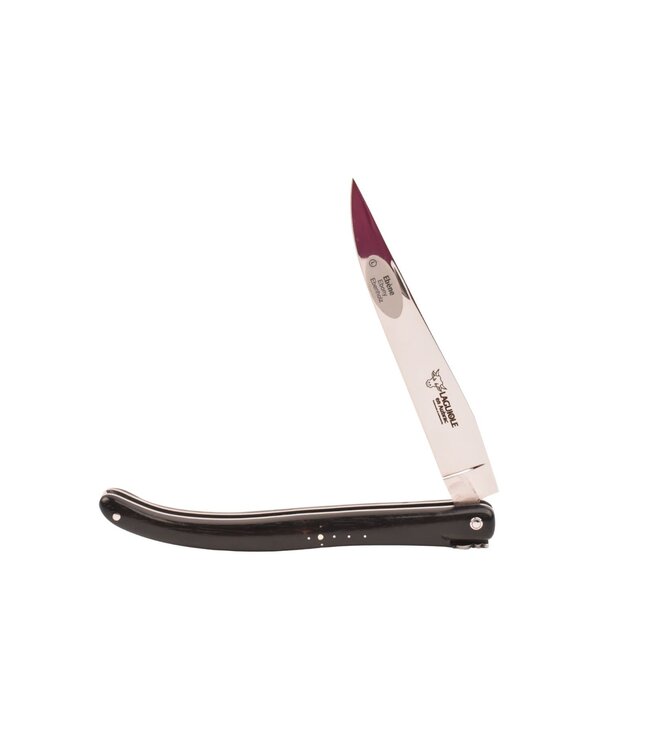 Laguiole en Aubrac 14cm ebbenhout - plein manche - glanzend