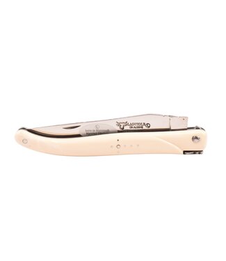 Laguiole en Aubrac 12cm mammoetivoor - plein manche - glanzend