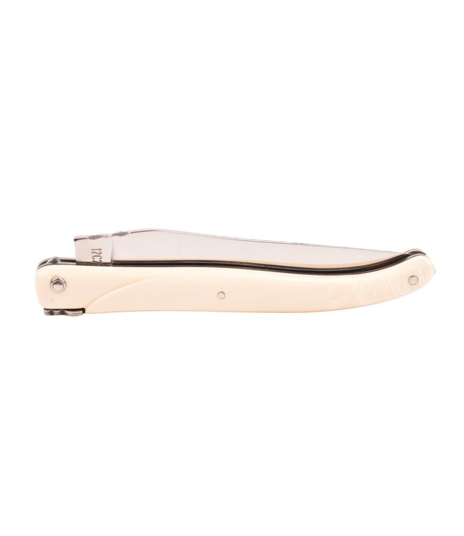 Laguiole en Aubrac 12cm mammoetivoor - plein manche - glanzend