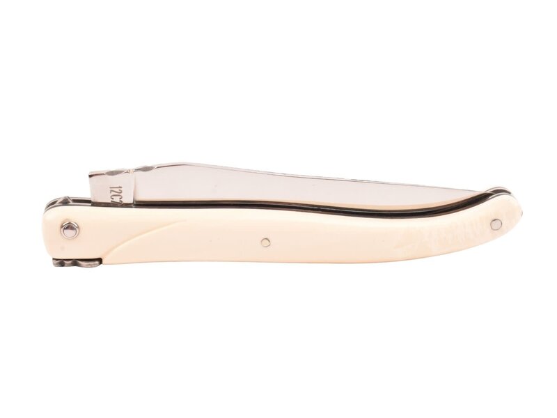 Laguiole en Aubrac 12cm wit mammoet ivoor - plein manche