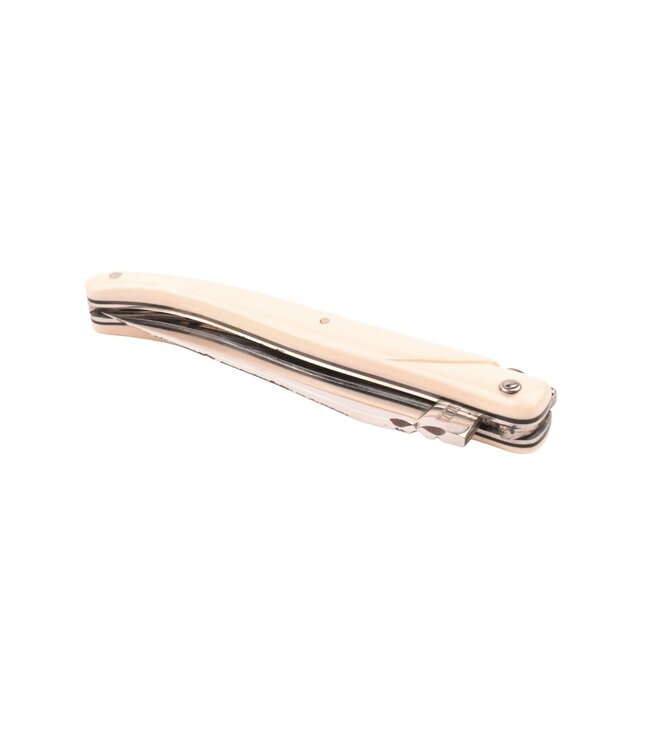 Laguiole en Aubrac 12cm mammoetivoor - plein manche - glanzend