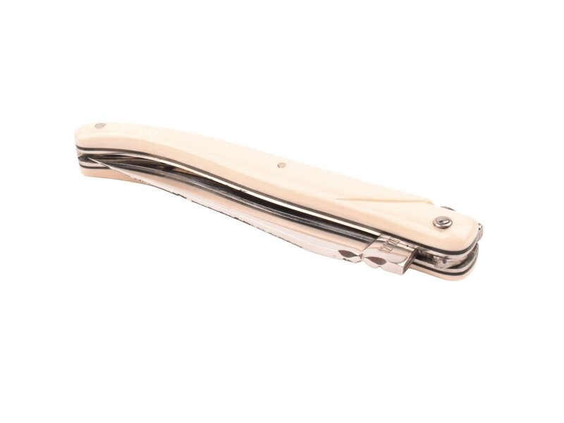 Laguiole en Aubrac 12cm wit mammoet ivoor - plein manche