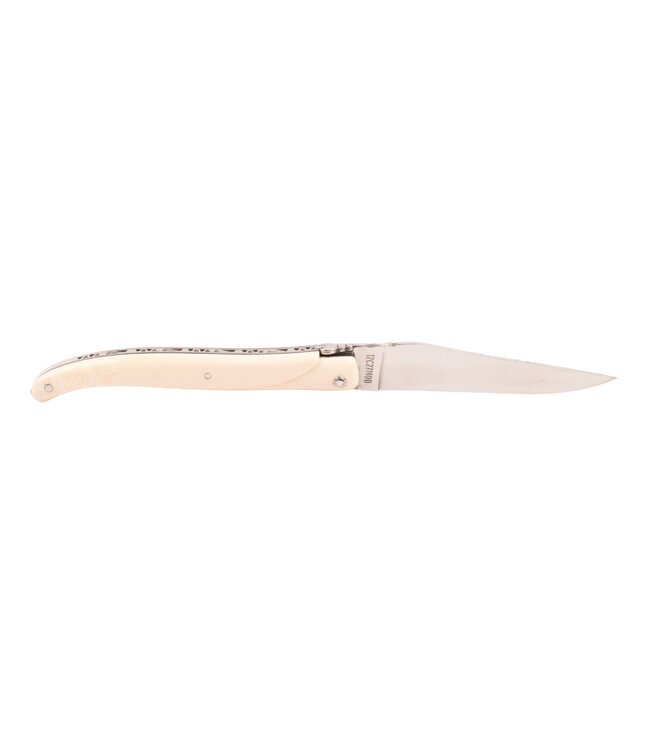 Laguiole en Aubrac 12cm mammoetivoor - plein manche - glanzend