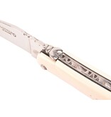 Laguiole en Aubrac 12cm wit mammoet ivoor - plein manche Laguiole en Aubrac 12cm wit mammoet ivoor - plein manche