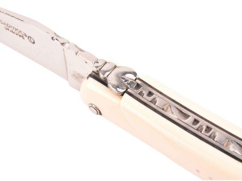 Laguiole en Aubrac 12cm wit mammoet ivoor - plein manche