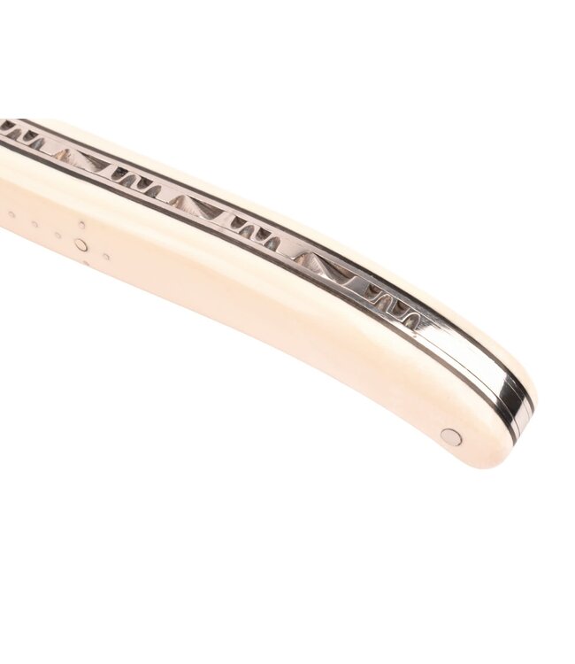 Laguiole en Aubrac 12cm mammoetivoor - plein manche - glanzend