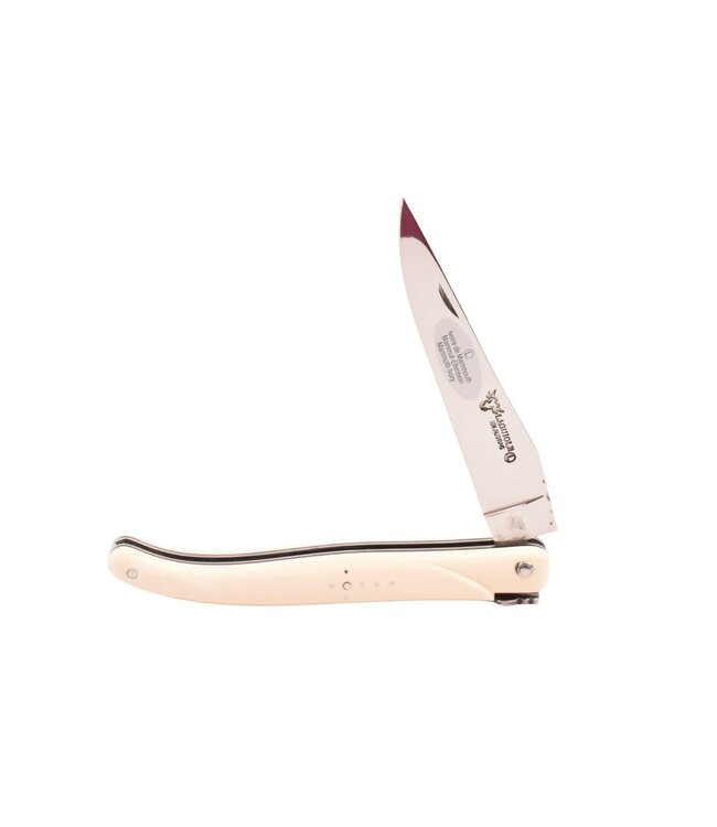 Laguiole en Aubrac 12cm mammoetivoor - plein manche - glanzend