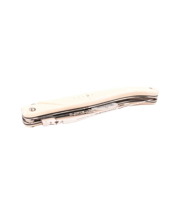 Laguiole en Aubrac 12cm mammoetivoor - plein manche - glanzend