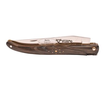 Laguiole en Aubrac 12cm morta - laiton - eclipse - plein manche