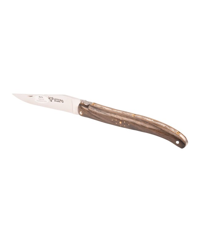 Laguiole en Aubrac 12cm morta - laiton - eclipse - plein manche