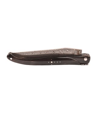 Laguiole en Aubrac 12cm buffelhoorn - damast - plein manche