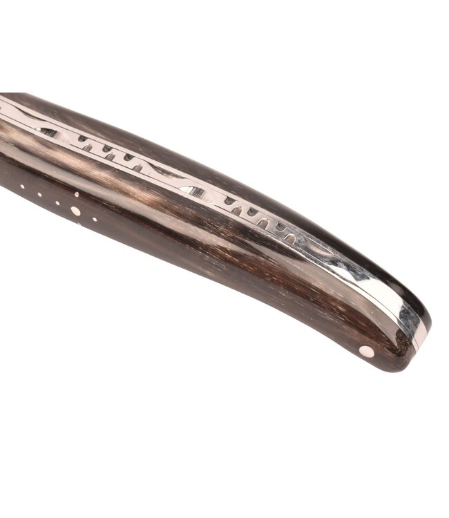 Laguiole en Aubrac 12cm buffelhoorn - damast - plein manche