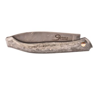 Saint Amans des Côts 12cm os teinté - damast carbone