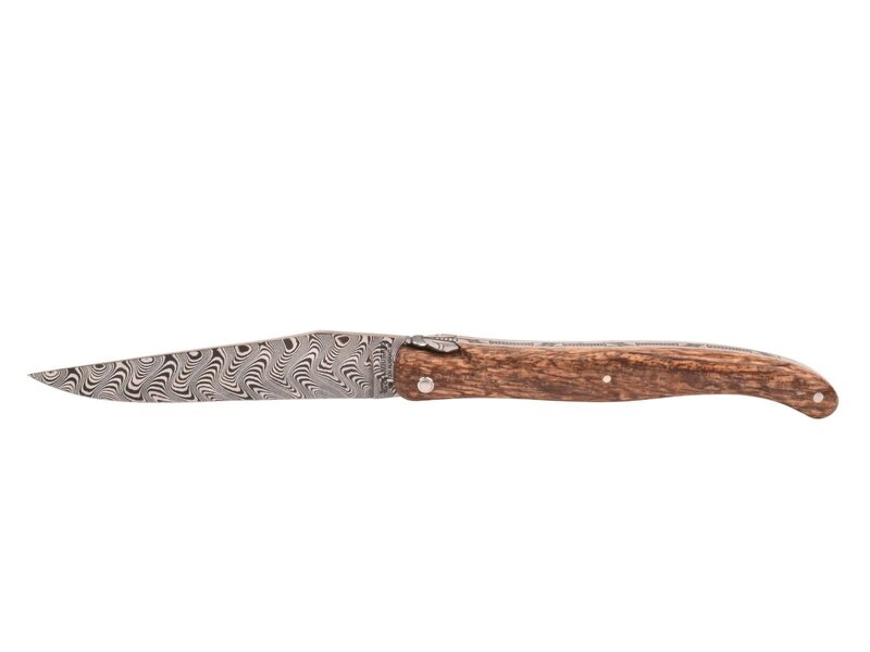 Laguiole en Aubrac Belle pièce 2025/2 - 12cm cainito - damast balbach - plein manche