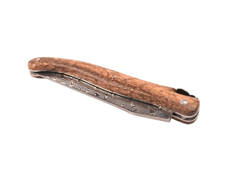 Laguiole en Aubrac Belle pièce 2025/2 - 12cm cainito - damast balbach - plein manche