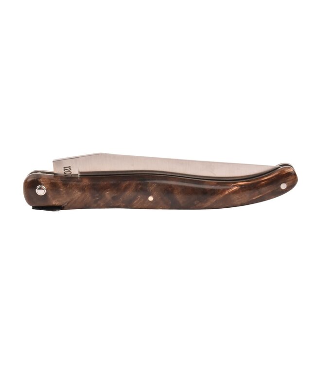 Laguiole en Aubrac Belle pièce - 12cm populierenwortelknol - plein manche
