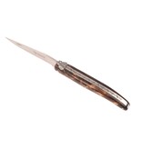 Laguiole en Aubrac Belle pièce 2025/4 - 12cm fourche de peuplier claire - plein manche