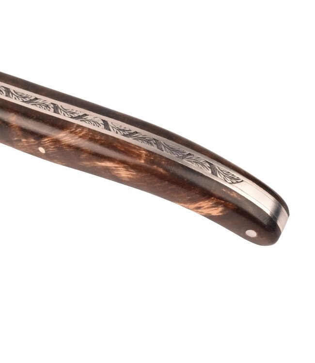 Laguiole en Aubrac Belle pièce - 12cm fourche de peuplier claire - plein manche