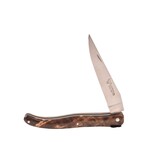 Laguiole en Aubrac Belle pièce 2025/4 - 12cm fourche de peuplier claire - plein manche