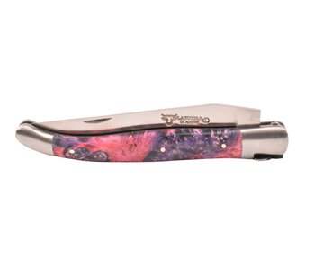 Laguiole en Aubrac Belle pièce 2025/8 - 12cm loupe de sureau rose