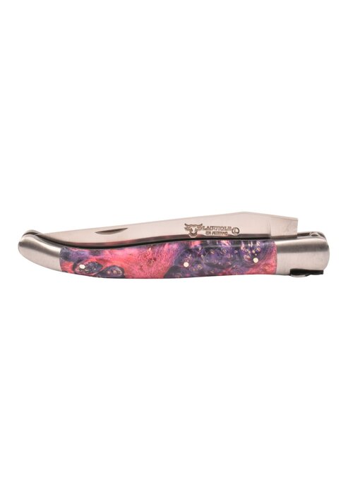 Laguiole en Aubrac Belle pièce 2025/8 - 12cm loupe de sureau rose